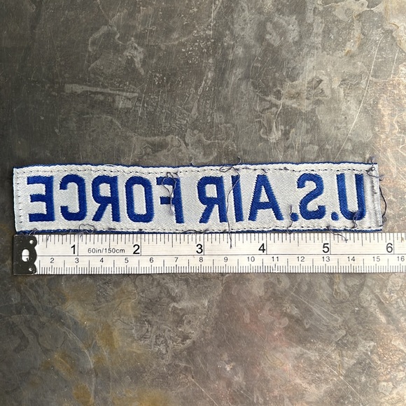 U.S. AIR FORCE blue tape patch, vintage - Picture 9 of 9